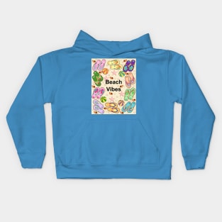 Beach Vibes - Flip Flops Kids Hoodie